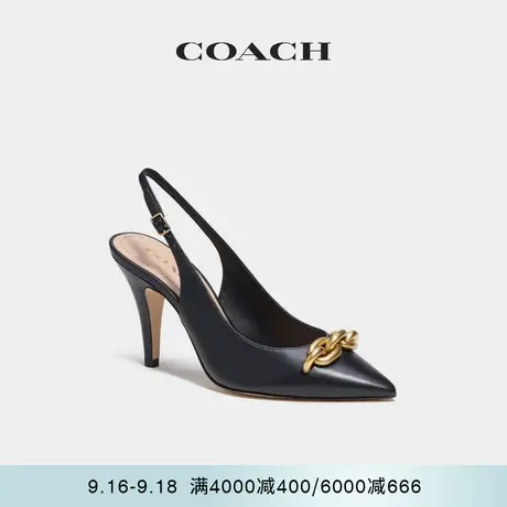 【新品】COACH/蔻驰女士SADIE露跟高跟鞋图片