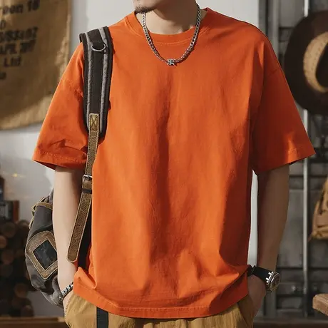 Modi Nick/摩帝尼克休闲潮流男款短袖T恤男士纯棉打底衫宽松男T恤图片