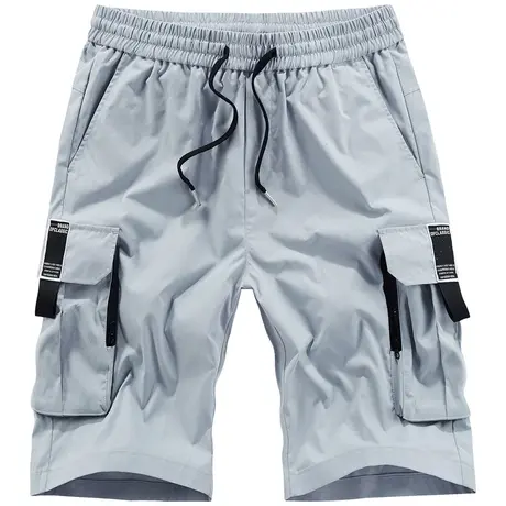 VIP休闲工装短裤男士潮牌夏季薄款宽松直筒运动五分裤潮流中裤子商品大图