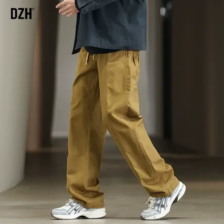 男士美式直筒工装裤男2024年新款秋季宽松休闲裤长裤子vibe伐木裤图片