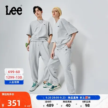 Lee商场同款23新品男女同款松紧腰休闲卫裤酷帅LUB0049653RV图片