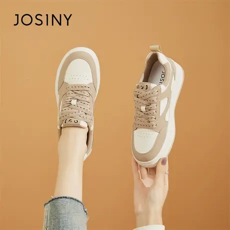 Josiny/卓诗尼板鞋女鞋2024新款春季爆款厚底休闲运动鞋小众单鞋商品大图