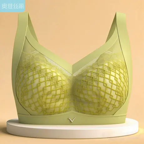 奥维丝丽2025年新款内衣女大胸显小薄杯上托收副乳调整型CD杯文胸商品大图