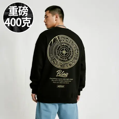 【胖子男装】200-300斤大码男装潮男美式潮牌加肥加大码卫衣春秋商品大图