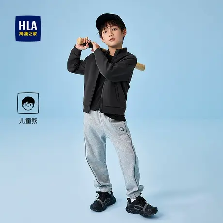 HLA/海澜之家panda wowo熊猫卫衣25秋新卡通绣花时尚柔软男女童装商品大图