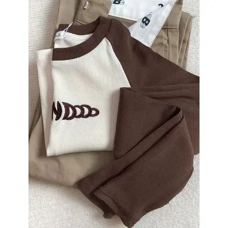 甜辣妹短款露脐长袖T恤女秋季韩版百搭修身显瘦内搭上衣打底衫潮商品大图