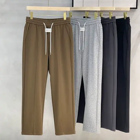 休闲裤男款宽松直筒休闲卫裤垂坠感小西裤春秋季长裤子男士拖地裤商品大图