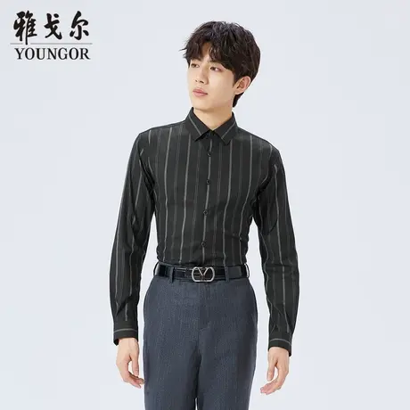 【商场同款】雅戈尔男士长袖衬衫春季新款官方商务休闲衬衫S3525商品大图