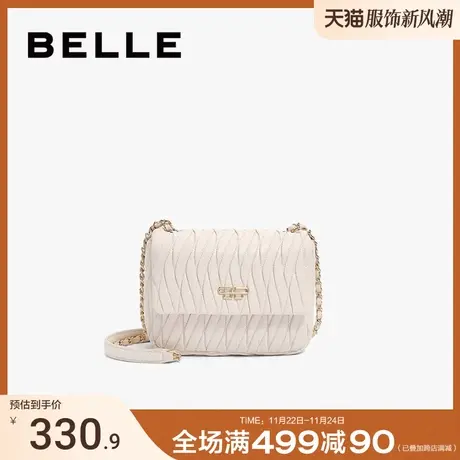 百丽包包女2024新款链条包气质百搭质感通勤斜挎包小方包X6882CX3图片