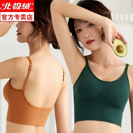 美背内衣女背心网红爆款小胸聚拢小吊带薄款抹胸一体式文胸夏裹胸商品大图