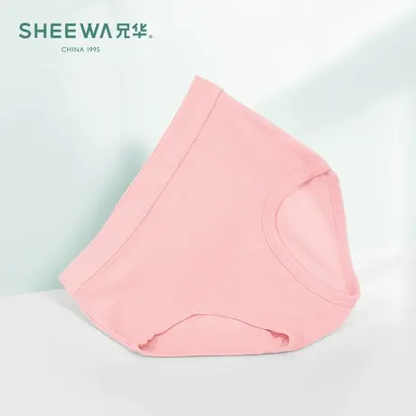 兄华妈妈内裤纯棉中老年高腰纯色宽松透气吸汗短裤大码女士三角裤商品大图