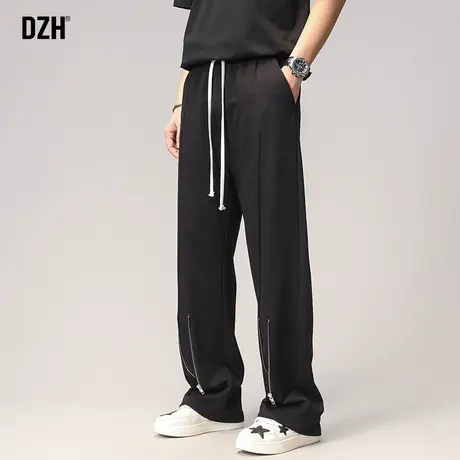 男士美式高街直筒垂感裤子男款秋季休闲裤男高级感2023年新款长裤商品大图