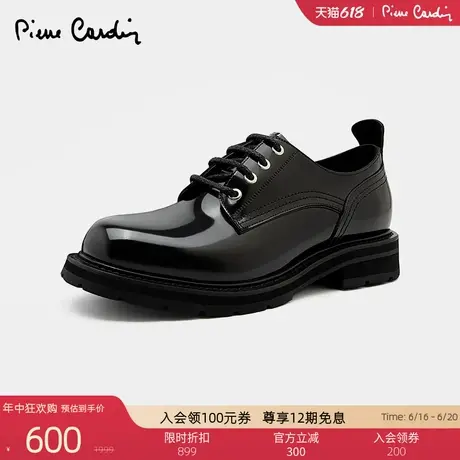 Pierre Cardin/皮尔卡丹男鞋春商场同款亮面牛皮皮鞋真皮轻底商品大图