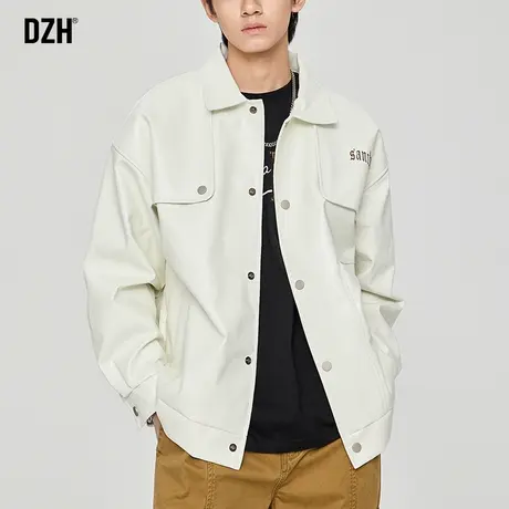 男士PU夹克男春秋韩版潮流帅气宽松皮衣男机车服2023新款学生外套商品大图