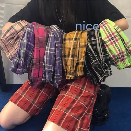 短裤女夏季设计感小众宽松外穿休闲运动中裤ins潮阔腿显瘦五分裤图片