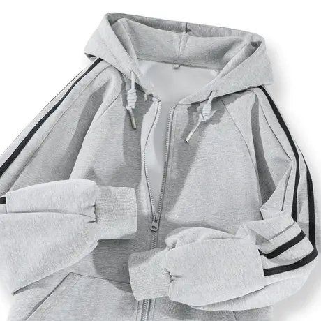 真维斯LIFE灰色新中式外套女春秋2024新款爆款宽松设计感上衣女装商品大图