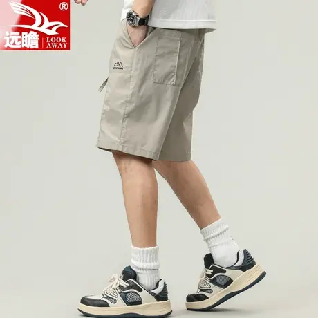 冰丝工装短裤男款夏季薄款宽松潮流运动夏天男士休闲五分裤子男款商品大图