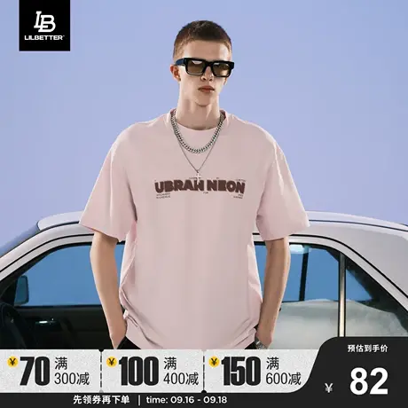 Lilbetter男短袖t恤纯棉夏装新款宽松上衣休闲半袖复古欧美体恤潮图片