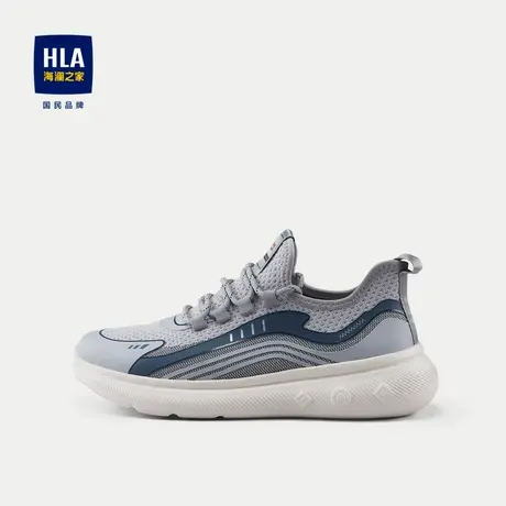 HLA/海澜之家运动休闲鞋2024新款镶拼耐穿柔软透气男鞋图片