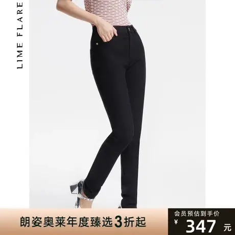 莱茵打底裤外穿小脚牛仔裤黑色裤铅笔裤修身夏季紧身高腰休闲商品大图