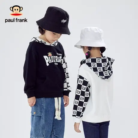 大嘴猴童装儿童春秋卫衣2023新品男童女童时尚连帽长袖中大童上衣商品大图