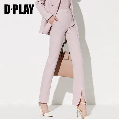 DPLAY德帕拉夏新款修身高腰坠感阔腿裤休闲通勤显瘦直筒裤女图片