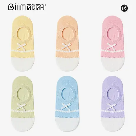 袜子女士短袜春秋薄款浅口隐形袜运动袜不掉跟船袜防臭防滑商品大图