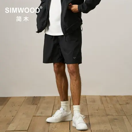 Simwood简木男装【宽松版型】户外薄款短裤特氟龙三防透气沙滩裤商品大图