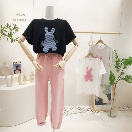 小众设计感短袖上衣2022夏季新款韩国东大门ins甜美兔子T恤内搭潮图片