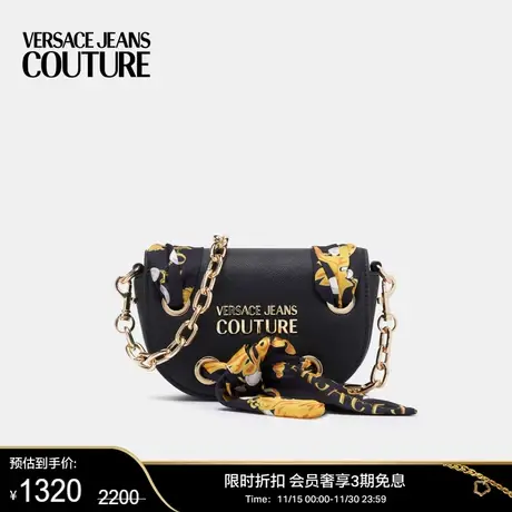 【甄选折扣】VERSACE JEANS COUTURE 女士丝巾装饰Logo斜挎包商品大图