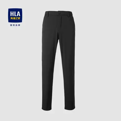 HLA/海澜之家六维弹力休闲裤24春夏新字母压花宽松商务绅士裤子男商品大图