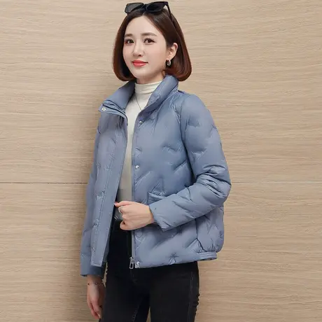雪中飞羽绒服女士2023冬季新款立领短款轻薄时尚保暖休闲防风外套图片