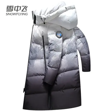 雪中飞羽绒服男冬季2023新款长款极寒潮流新款加厚保暖东北户外套商品大图