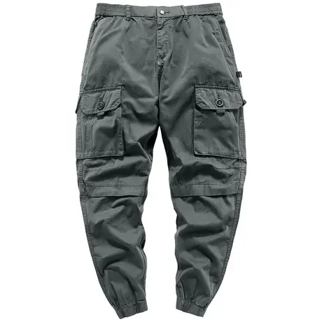 VIP多口袋工装裤男2023春秋新款束脚裤宽松运动纯棉日系休闲裤潮商品大图