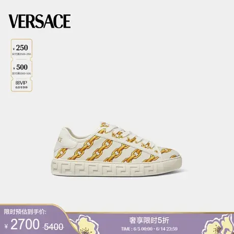 【季末优惠】VERSACE/范思哲 女士Chain Stripes Greca运动鞋图片