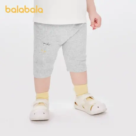 巴拉巴拉婴儿打底裤女童宝宝休闲七分裤儿童裤子2024夏装新款童装商品大图