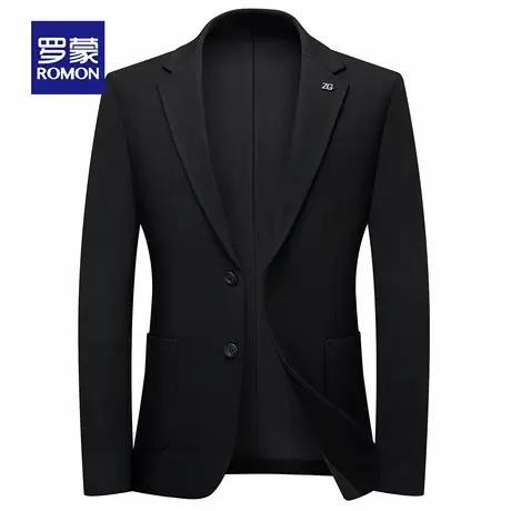 罗蒙男士商务西装外套2025秋季新款修身单西日常职业通勤西服上衣商品大图