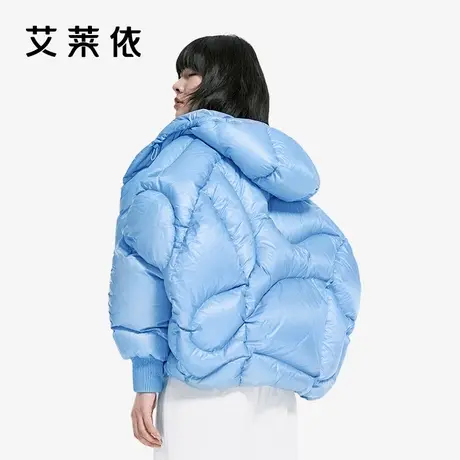 艾莱依反季羽绒服女爆款时尚大廓型设计感小众95鹅绒冬季加厚外套图片