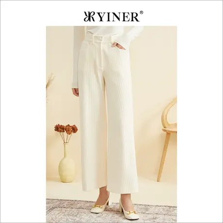 YINER音儿专柜女装2022秋季新款休闲裤8C32320320商品大图