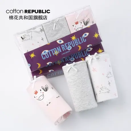 Cotton Republic/棉花共和国女士内裤棉质低腰性感印花少女裤图片