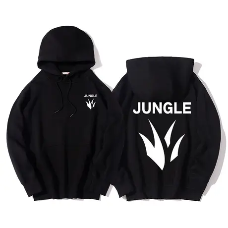 秀洛英雄联盟上单中单打野adc辅助文字logo连帽卫衣男上衣服加绒图片