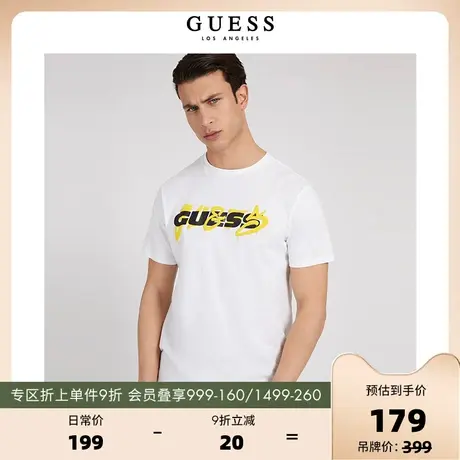 GUESS男士休闲时尚潮流字母LOGO短袖T恤-M2GI49K9RM1商品大图