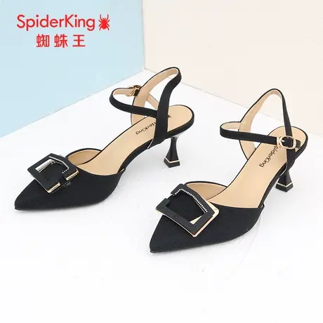 SPIDER KING/蜘蛛王凉鞋女2023夏季商场新款包头凉鞋女细跟软底潮图片