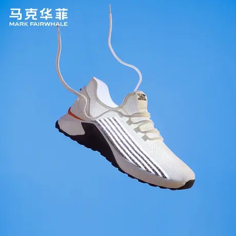 马克华菲正品男鞋网面薄款飞织透气休闲轻便跑步软底不累脚椰子鞋商品大图
