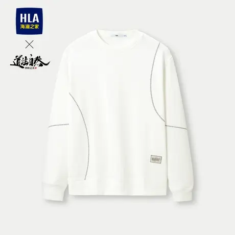 HLA/海澜之家道法自然四时之美系列卫衣23秋新圆领6明治科技长t男图片