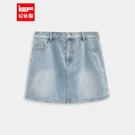 IEF/爱依服【大码女装】2025夏季新款港式复古通勤百搭牛仔A裙商品大图
