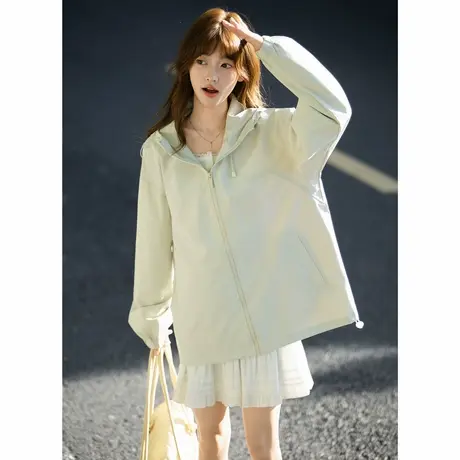 唐狮秋冬户外纯色机能外套女休闲运动百搭连帽女式外套高级感TM图片