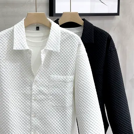 衬衫男士休闲外套春秋2023新款个性宽松高级感潮流衬衣长袖男夏季商品大图