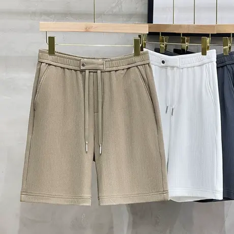 短袖夏季男款裤子五分裤高级感男生运动裤抽绳男士休闲裤夏天薄款商品大图