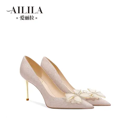 爱丽拉绝美结婚鞋女2024春季新款禾秀主婚纱两穿新娘高跟鞋不累脚图片